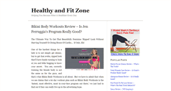 Desktop Screenshot of healthyandfitzone.com
